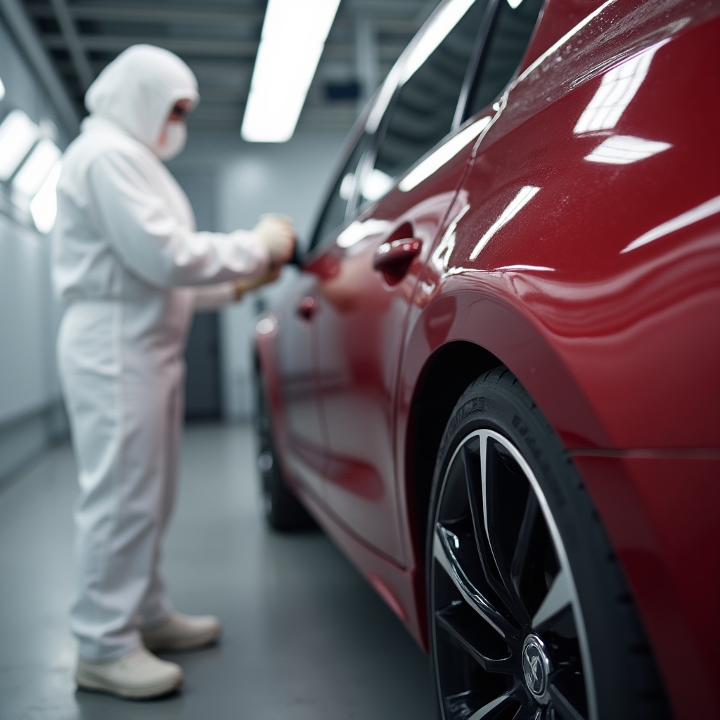 Покраска бампера в цвет кузова автомобиля